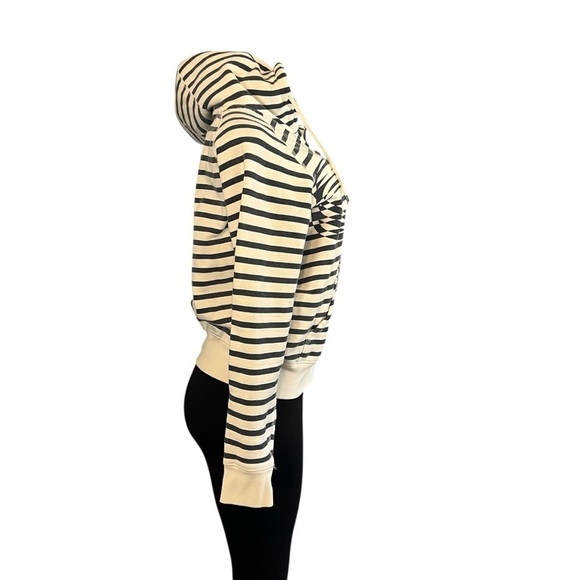 TNA Aritzia Navy Blue and White Striped Jacket - Picture 3 of 8